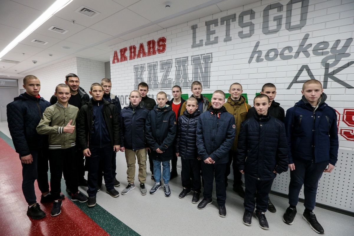 Ученики специальной школы в гостях у «Ак Барса». 02.12.2018